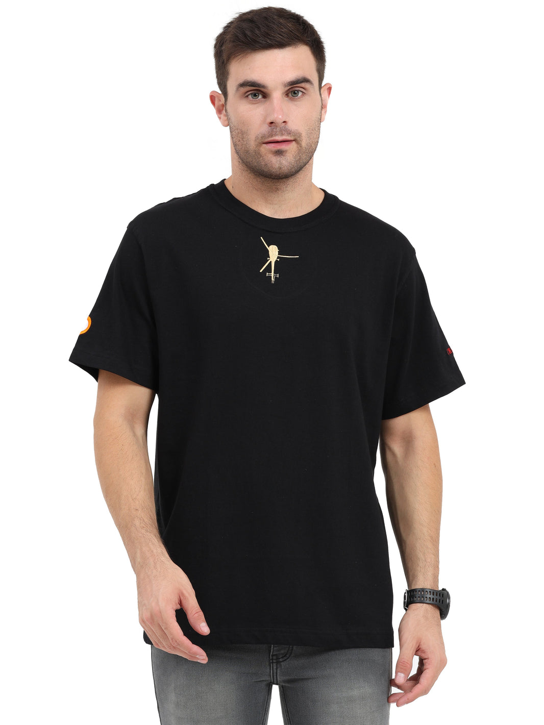 Proud Indian Oversized T-Shirt for Men – Fighter Jet Back Print