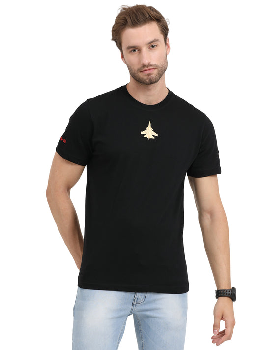 Round Neck Sukhoi Fighter Jet T Shirts for men