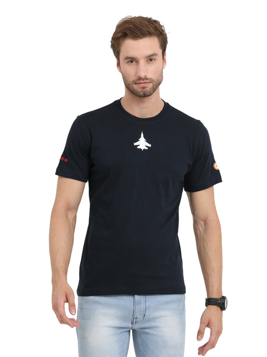 Round Neck Sukhoi Fighter Jet T Shirts for men