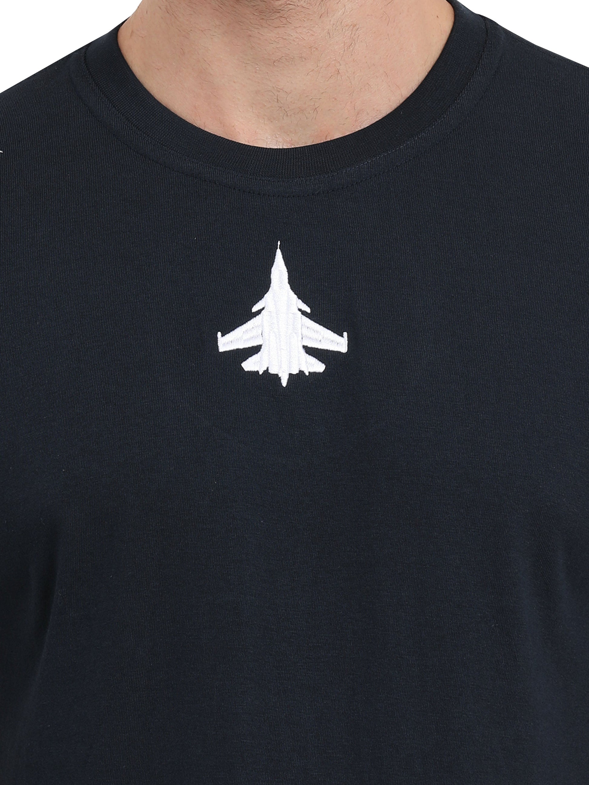 Round Neck Sukhoi Fighter Jet T Shirts for men