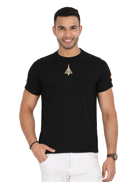 White Round Neck T Shirtof Mirage Jet for men