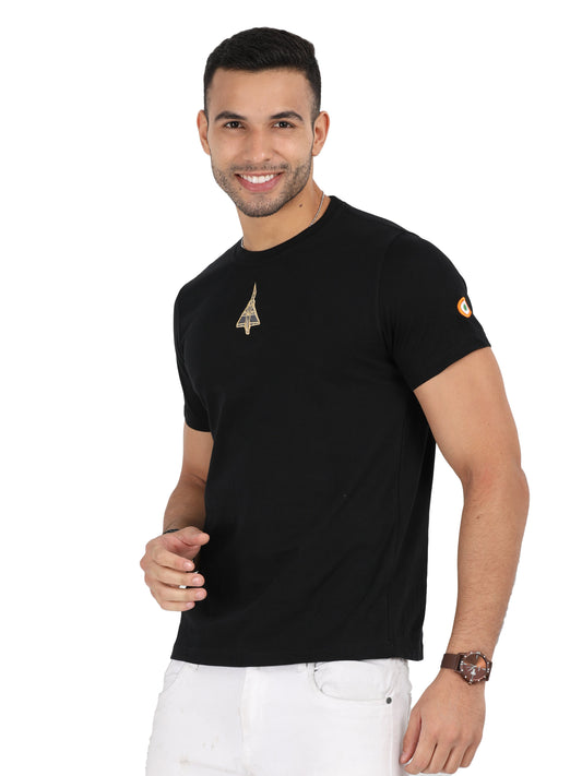 White Round Neck T Shirtof Mirage Jet for men