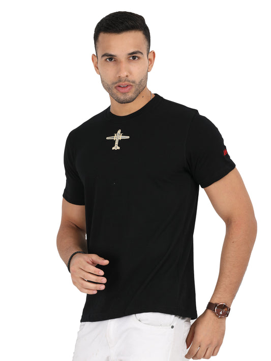 AN 32 Fighter Jet T Shirt With Round Neck