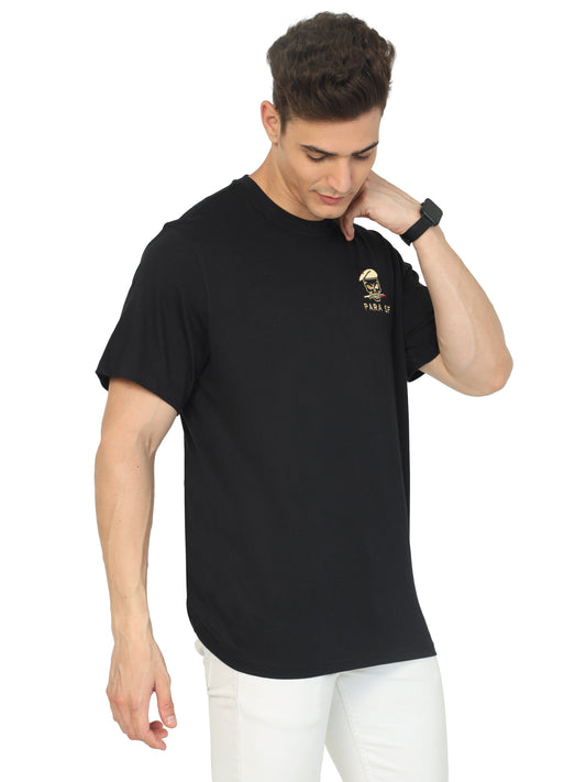  Black Para Commando Tshirt for men