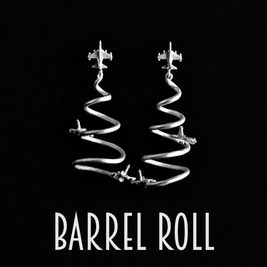 Jaguar Barrel Roll Girls Hoop Earrings