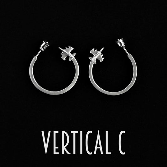 Jaguar Hoops Vertical Long Earrings