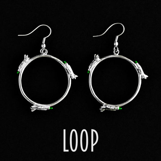 Mig 21 Themed Hoop Earrings