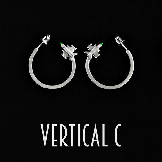 Mig 21 Merc h Girls Hoop Earrings