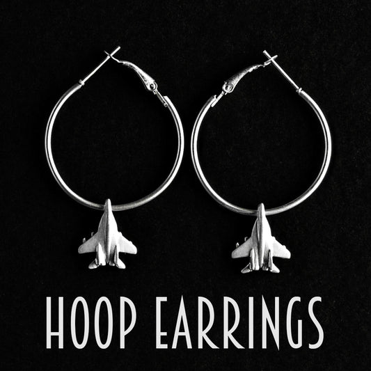  Mig 29 Hoop Earrings Loop 