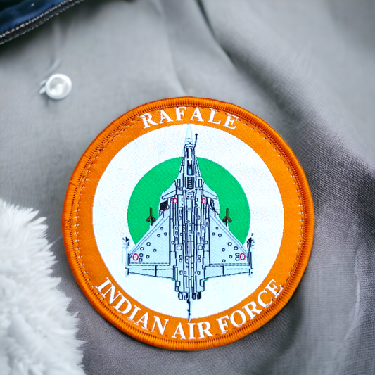 rafale tri colour velcro leather jacket patches