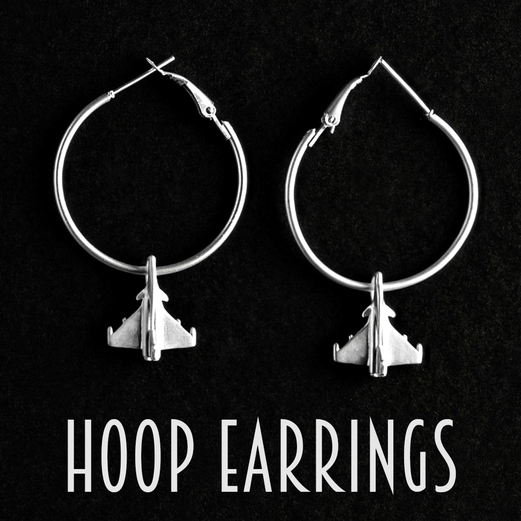 Hoops Rafale Shop Rafale Round Hoop Earrings Design Online In India – MILITARY ...