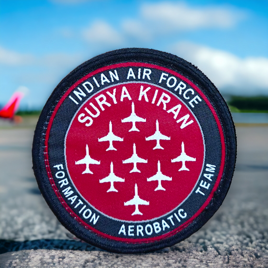 surya kiran formation aerobatic team velcro patches for jackets