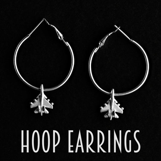 Hoop Earrings Sukhoi 30 Merch