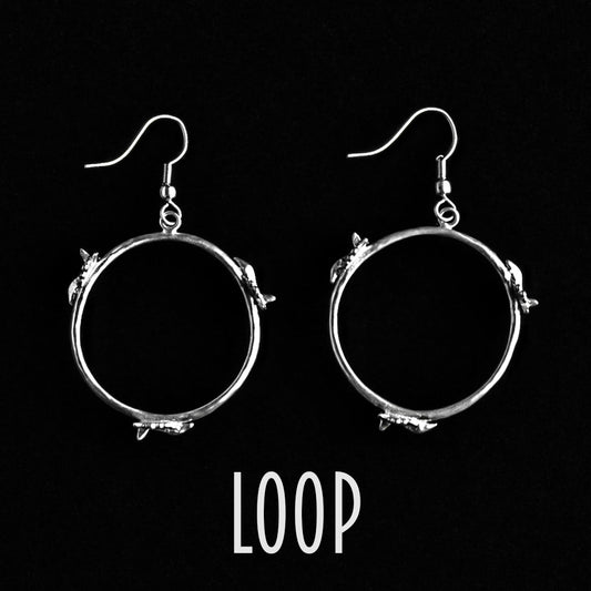 Long Drop Earrings Sukhoi 30 Hoops