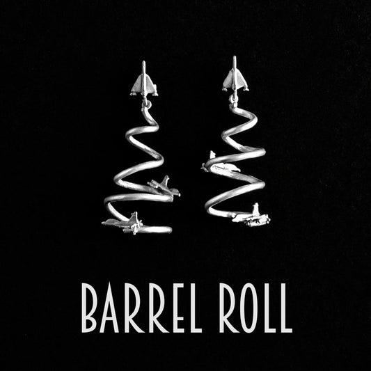 Tejas Merch Barrel Long Earrings